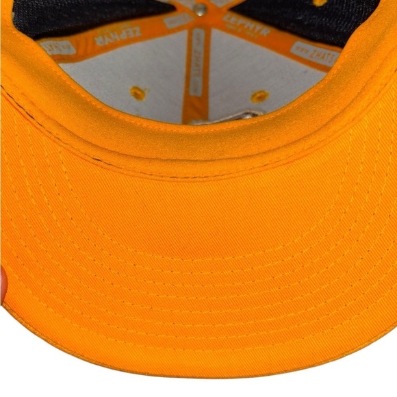 NWT Zephyr ST Pirates Baseball Flat Bill Cap Yellow Black Hat Size  M/L Baseball - Picture 7 of 10